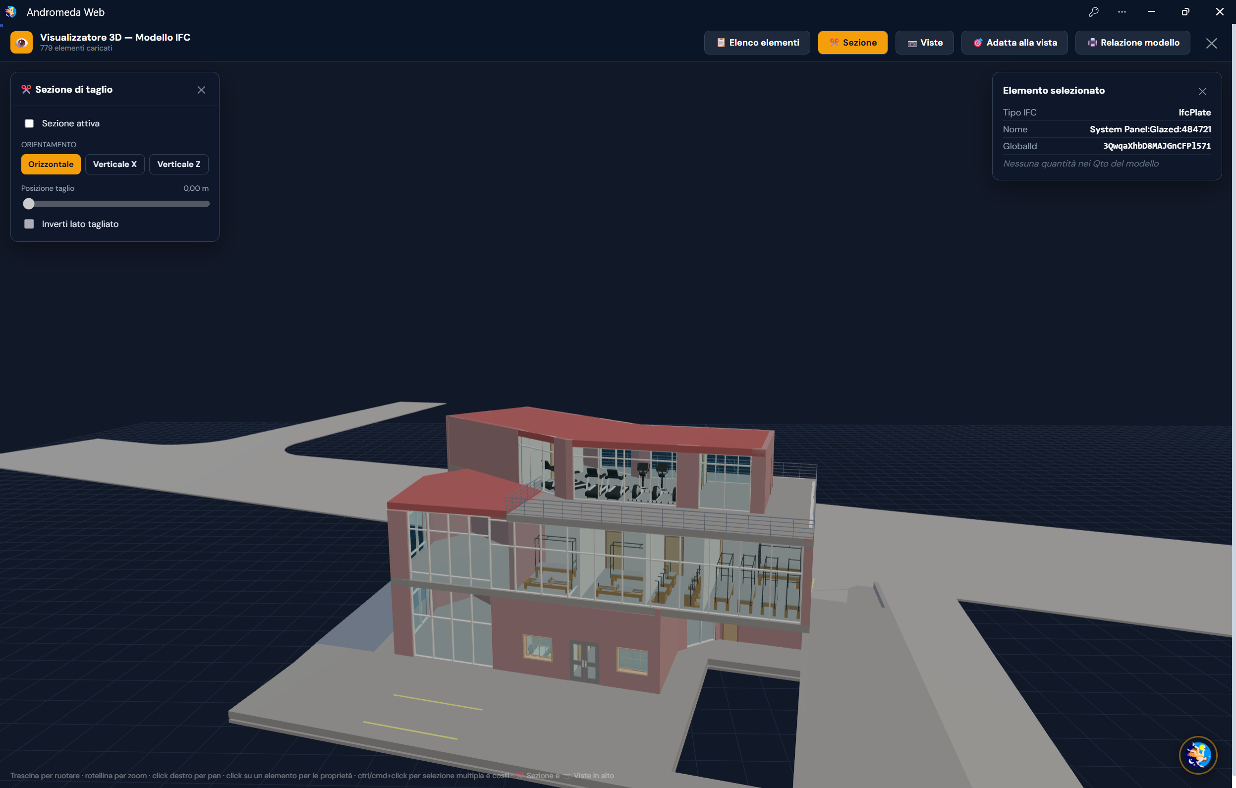 Andromeda Cloud — modello BIM 3D IFC